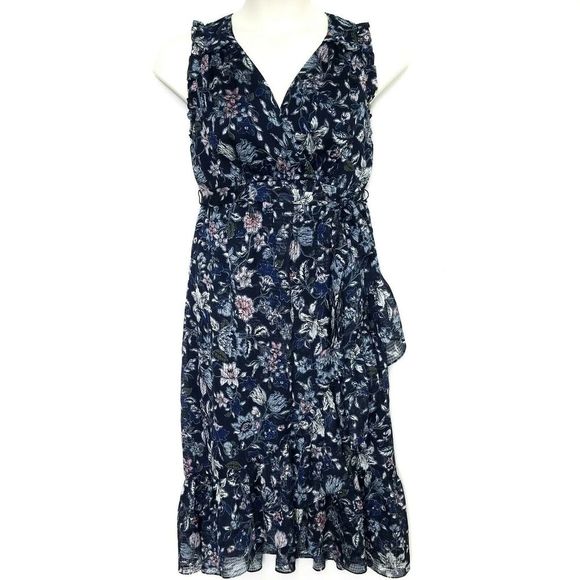 Jessica Simpson Dresses & Skirts - Jessica Simpson Maternity Surplice Dress SZ M Blue
